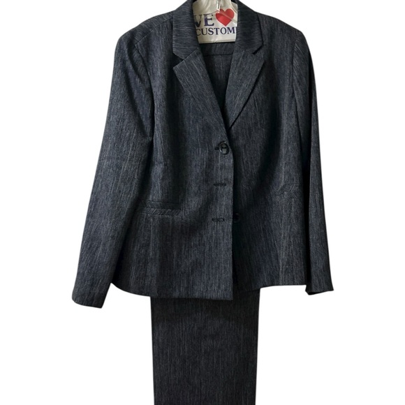 Le Suit Textured Blazer and Pant Set Size 18 - Picture 2 of 9